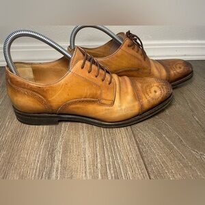 Gucci Mens Brown Oxford Lace Up Size 6.5